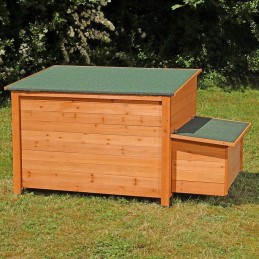 Casetta pollaio per galline da giardino in legno