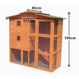 Dimensioni pollaio conigliera in legno da esterno