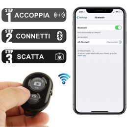 Treppiede smartphone con telecomando bluetooth
