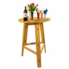 Tavolo alto da bar, birreria, catering o giardino in legno