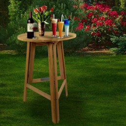 Tavolo alto da bar, birreria, catering o giardino in legno
