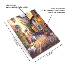 Quadro luminoso Natalizio Città Vecchia