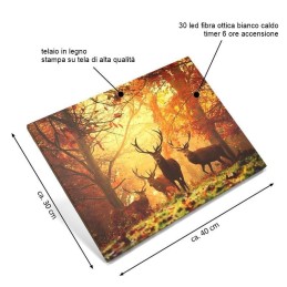 Quadro luminoso autunno e Natale