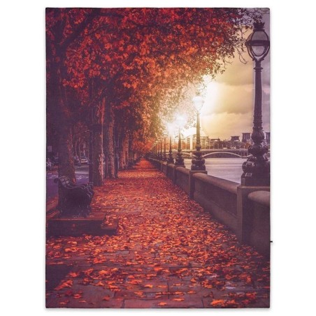 Quadro luminoso led "Promenade in autunno"