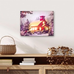 Quadro luminoso led di Natale a parete