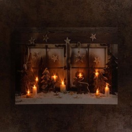 Quadro luminoso Natalizio "Presepe illuminato"