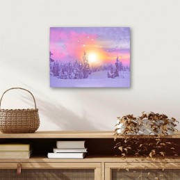 Quadro luminoso Natalizio da muro con luci led