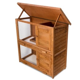 Conigliera in legno per conigli nani per casa