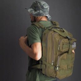 Zaino tattico militare 30 litri per trekking, escursionismo, bushcraft