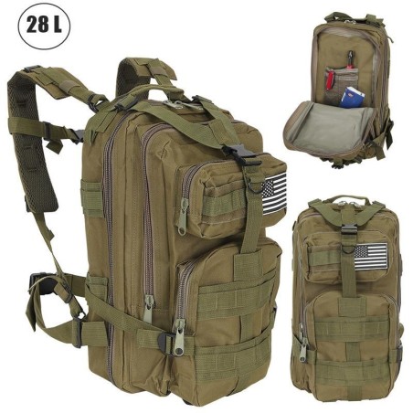 Zaino tattico militare 30 litri per trekking, survival, campeggio