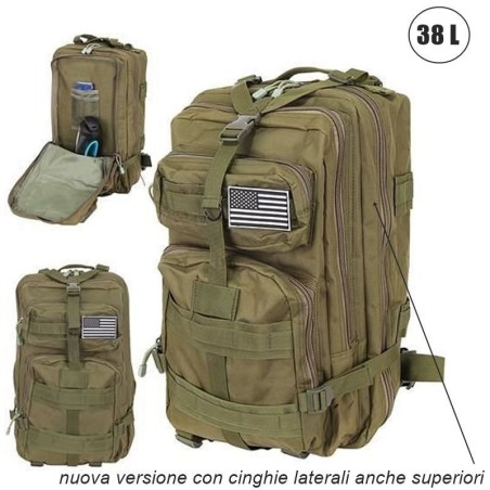 Zaino militare tattico 40 litri per trekking, bushcraft, campeggio