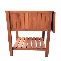 Mobiletto in legno per orto rialzato e giardinaggio