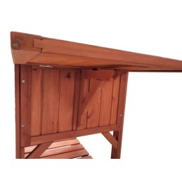 Mobiletto in legno per orto rialzato e giardinaggio