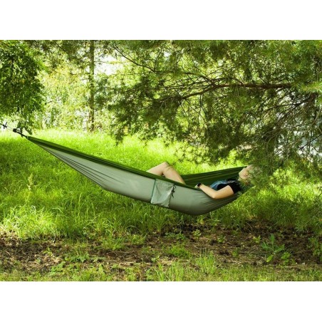 Leadigol Amaca In Cotone Portatile Da Trekking – Singola, 280x80cm, A Righe Blu, Con Corde E Sacca, Per Campeggio E Giardino