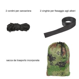 Amaca con zanzariera portatile da campeggio o trekking