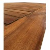 Tavolo rettangolare pieghevole in legno da terrazzo