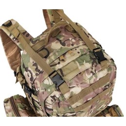 Zaino tattico militare 50 litri mimetico con sistema molle