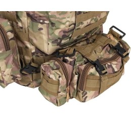 Zaino tattico militare 50 litri mimetico con sistema molle