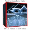 Tenda luminosa di Natale da esterno 300 Led 12 metri