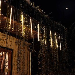 Meteore luminose natalizie con 288 luci led effetto nevicata