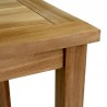Tavolo quadrato da esterno in legno di teak 90x90