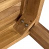 Tavolo quadrato da terrazzo in legno di teak 90x90