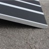 Rampa di carico pieghevole in alluminio 215x114 cm. nera