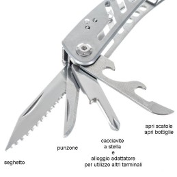 Pinza multiuso EDC per trekking, campeggio e viaggi