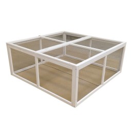 Recinto per conigli nani in legno da giardino