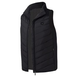 Gilet riscaldato con cavo USB tramite power bank	