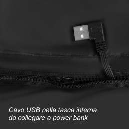 Gilet termico riscaldato con USB