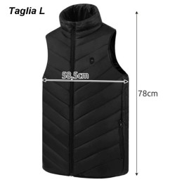 Gilet riscaldato taglia L