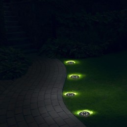 Faretti da esterno solari con 8 led segnapasso per giardino