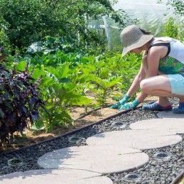 Faretti da esterno solari con 8 led segnapasso per giardino