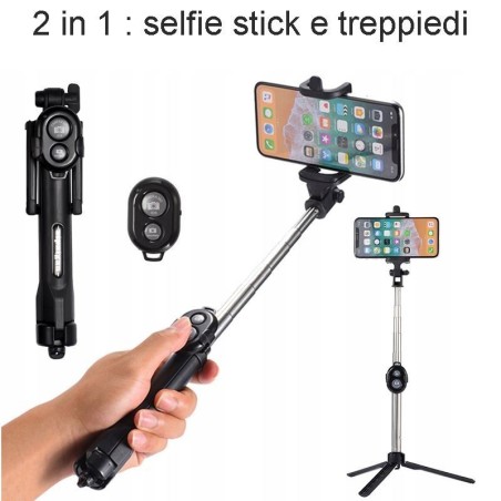 Bastone selfie treppiedi per cellulare