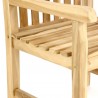 Sedia in legno di teak con braccioli da esterno