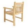 Sedia in legno di teak con braccioli da balcone
