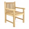 Sedia in legno di teak con braccioli da giardino