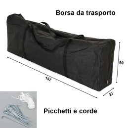 Borsa da trasporto e picchetti per gazebo pieghevole 6x3