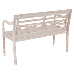 Panchina in legno di teak shabby chic da esterno