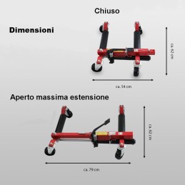 Carrelli idraulici per spostare l'auto