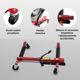 Carrelli idraulici per sposta auto