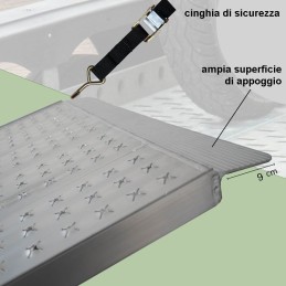 Rampa in alluminio da 3 metri pieghevole e portatile