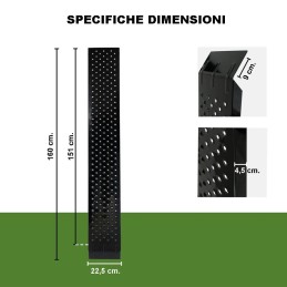 Coppia rampe di carico in acciaio da 160 cm. colore nero