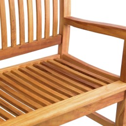 Panca da giardino in legno di teak impregnato a 3 posti