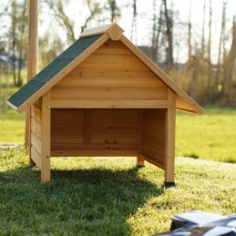 Casetta per robot taglia erba in legno