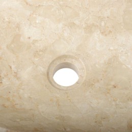 Lavabo da appoggio in marmo naturale crema