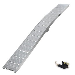 Rampa di carico in alluminio pieghevole 228 cm. 680 kg.
