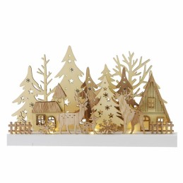 Decorazioni Natalizie in legno 3D con luci Led