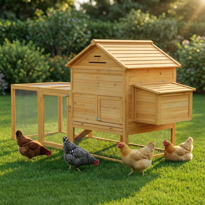Pollaio per galline ovaiole in legno